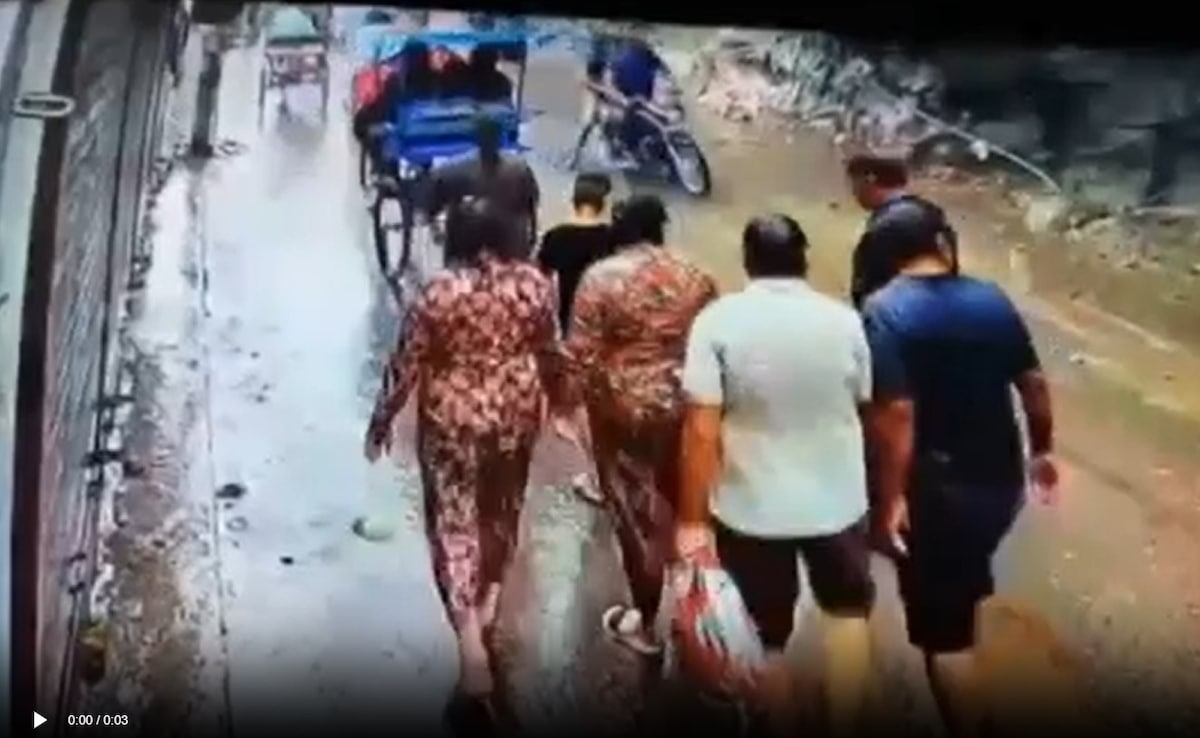 On Camera, Narrow Escape For 3 On Bike In Haridwar Landslide Scare