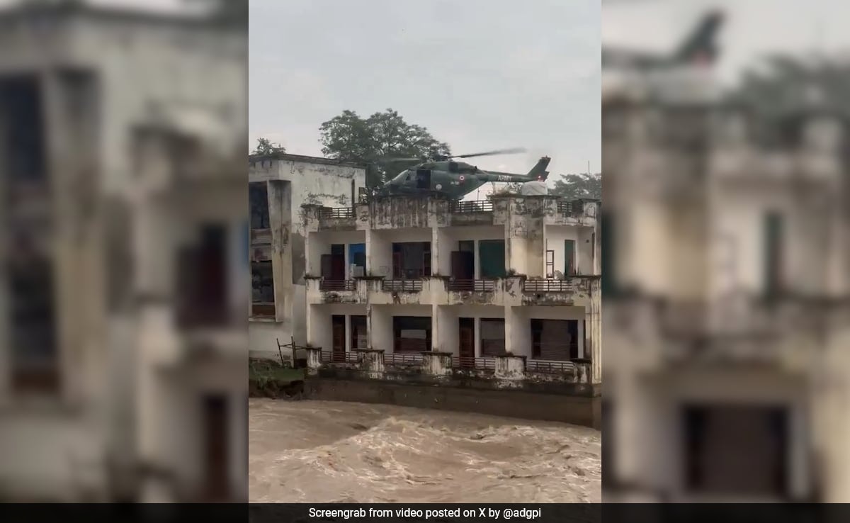 Video: Army Chopper Rescues 22 CRPF Personnel Stranded Due To Punjab Floods