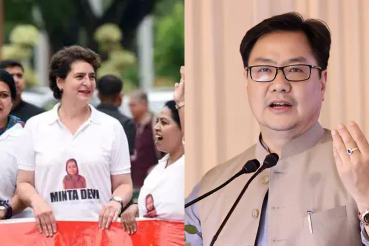 ‘Will Congress Apologise?’: Kiren Rijiju After Minta Devi Slams INDIA Bloc Over T-Shirt Protest