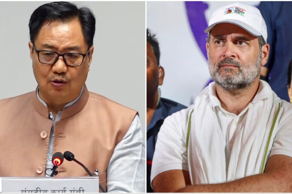 ‘A Roadshow, 5 Foreign Trips’: Kiren Rijiju Jibes At Rahul Gandhi’s ‘Gujarat Win’ Claim