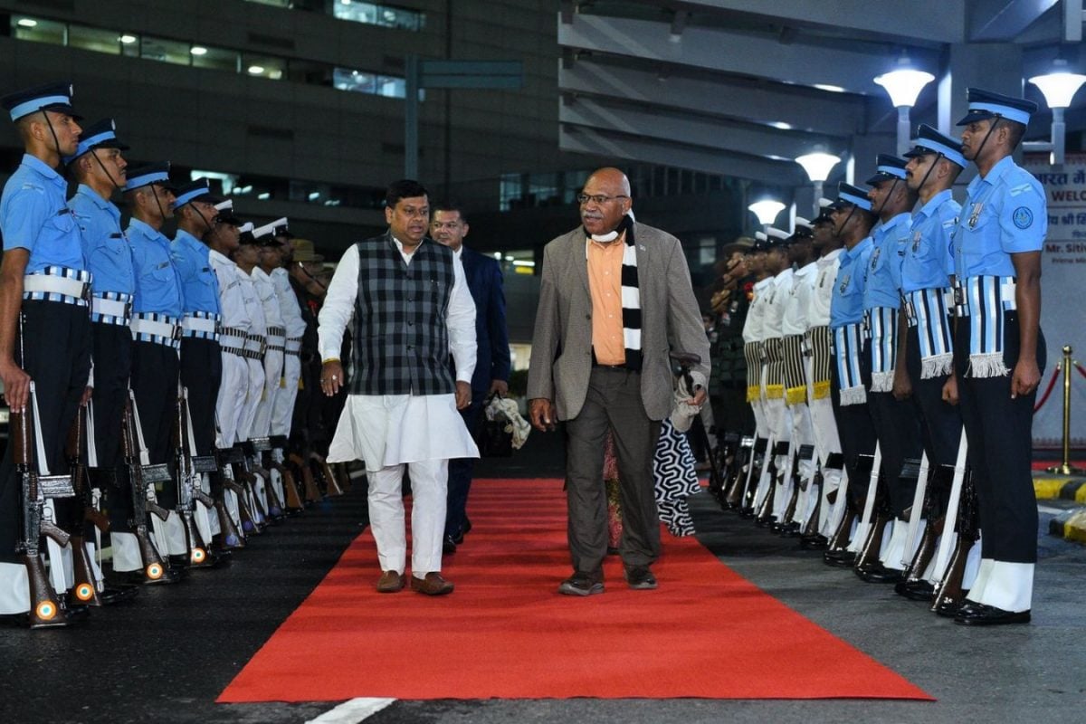 Fiji PM Sitiveni Rabuka Arrives In Delhi For Three-Day Visit