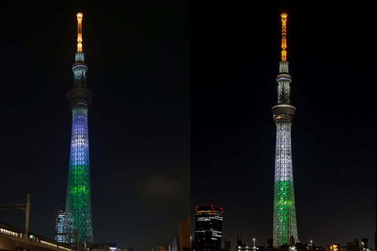 Tokyo Skytree Glows In Indian Tricolour To Honour PM Modi’s Japan Visit | Watch