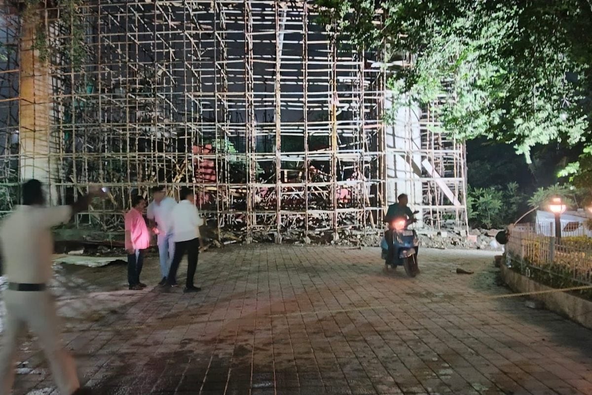 Slab Collapses At Mahalaxmi Temple In Nagpur’s Koradi, Several Workers Injured