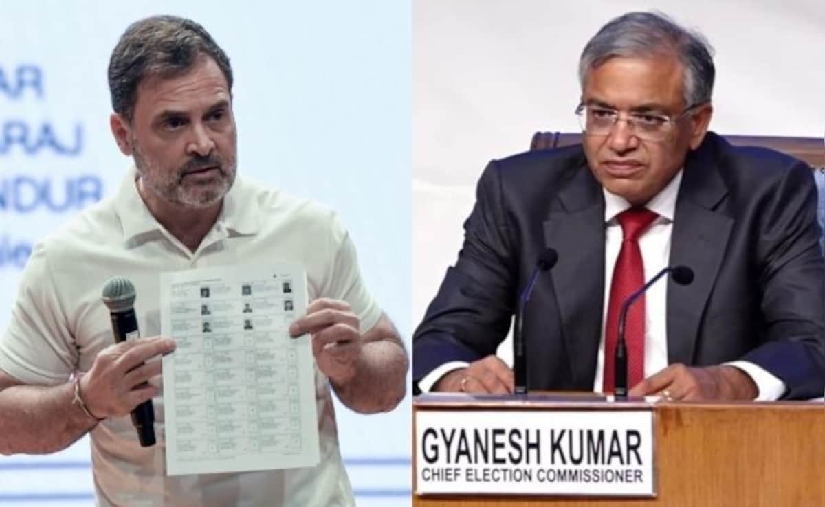 “Insult To Constitution”: Poll Body On Rahul Gandhi’s ‘Vote Fraud’ Charge
