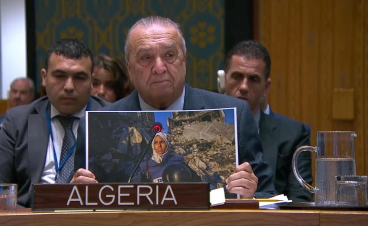 Algerian Envoy Breaks Down At UN, Reads Letter Of Gaza Journalist Killed By Israel
