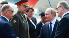 Putin and Modi in China for summit overshadowed by trade wars with US