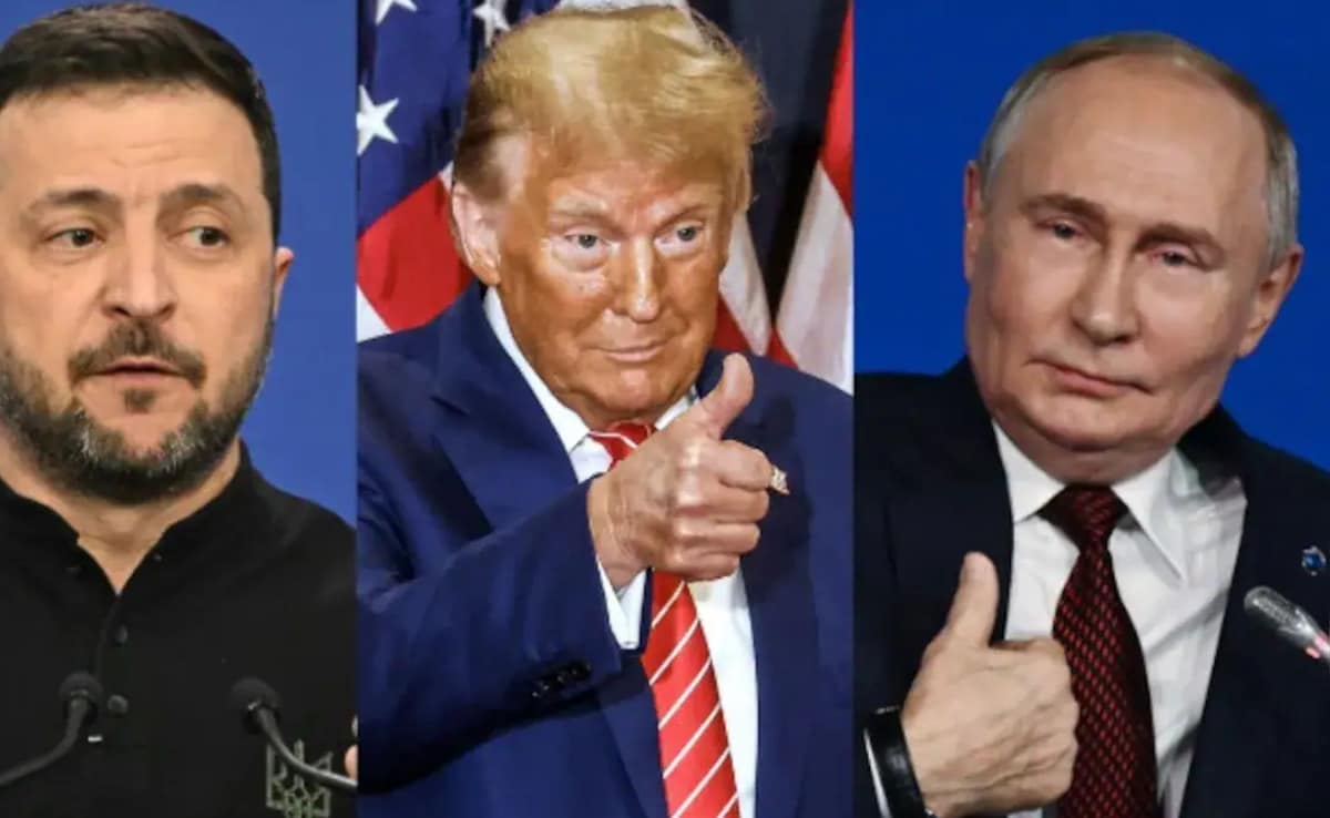 “Up To Zelensky Now”: Trump After “10/10” Meet With Putin On Ukraine War