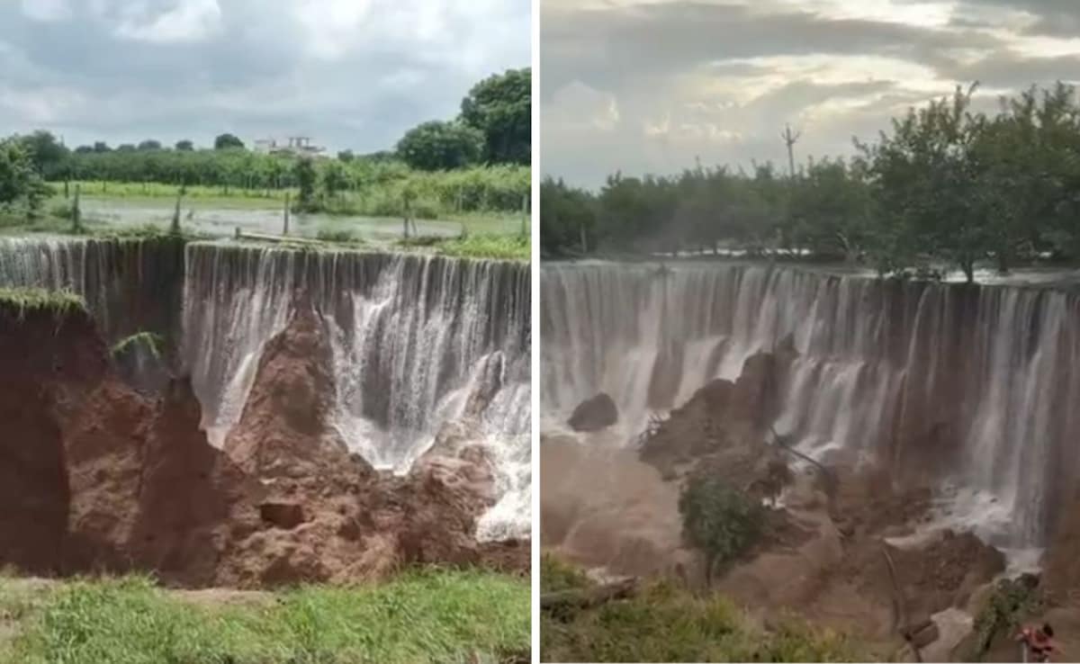 2-Km Crater Forms In Rajasthan Village As Dam Overflows Due To Heavy Rain
