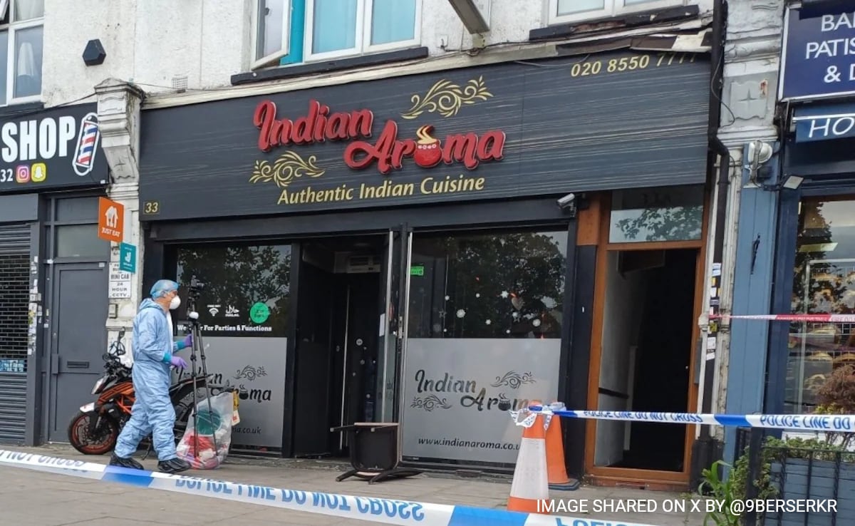 On CCTV, Man On Fire Seen Running On UK Street After Arson Attack At Indian Eatery