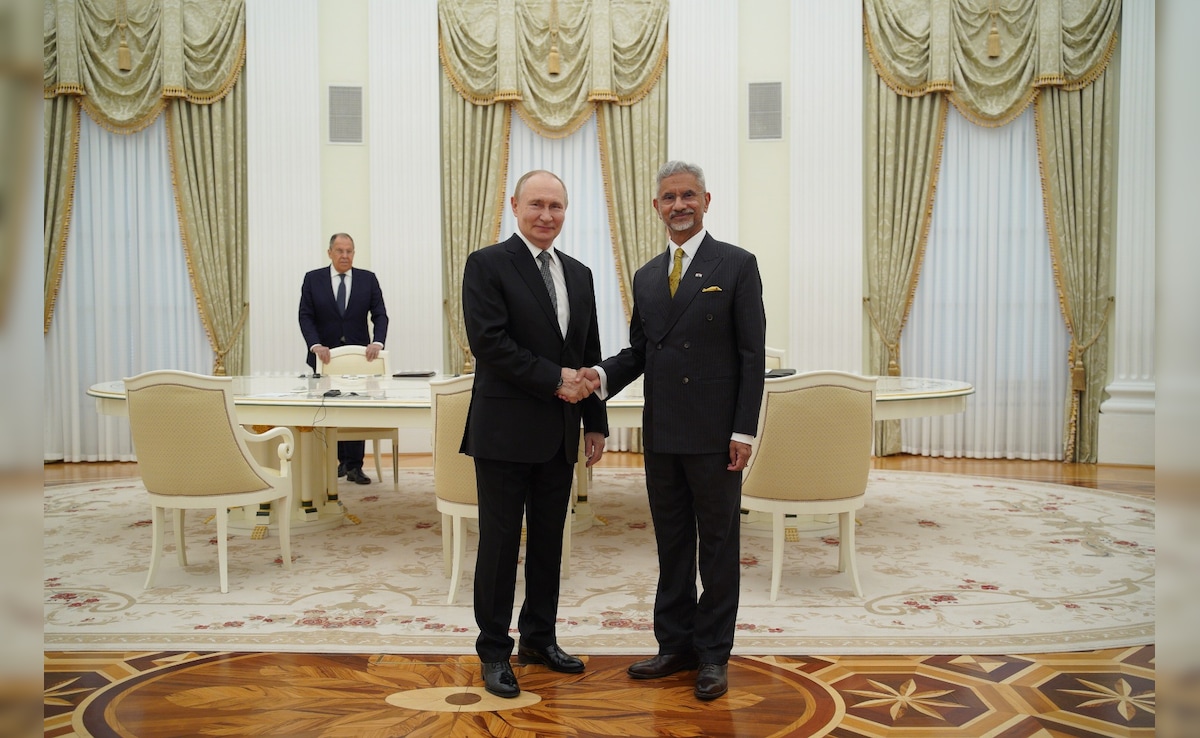 Foreign Minister S Jaishankar Meets Russian President Vladimir Putin In Moscow