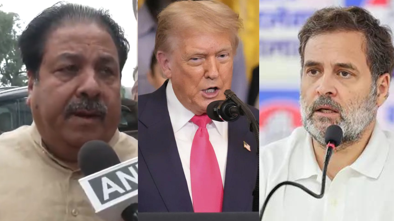 Cong vs Cong: Rahul backs Trump’s ‘dead economy’ remark; Rajeev Shukla pushes back