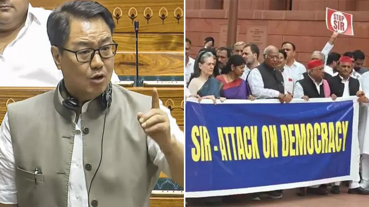 ‘There can be no discussion because … ‘: Rijiju rules out Parl debate on Bihar SIR