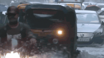 Drowning Delhi: Flooded roads, stuck cars and soaked capital – heavy rains lash city