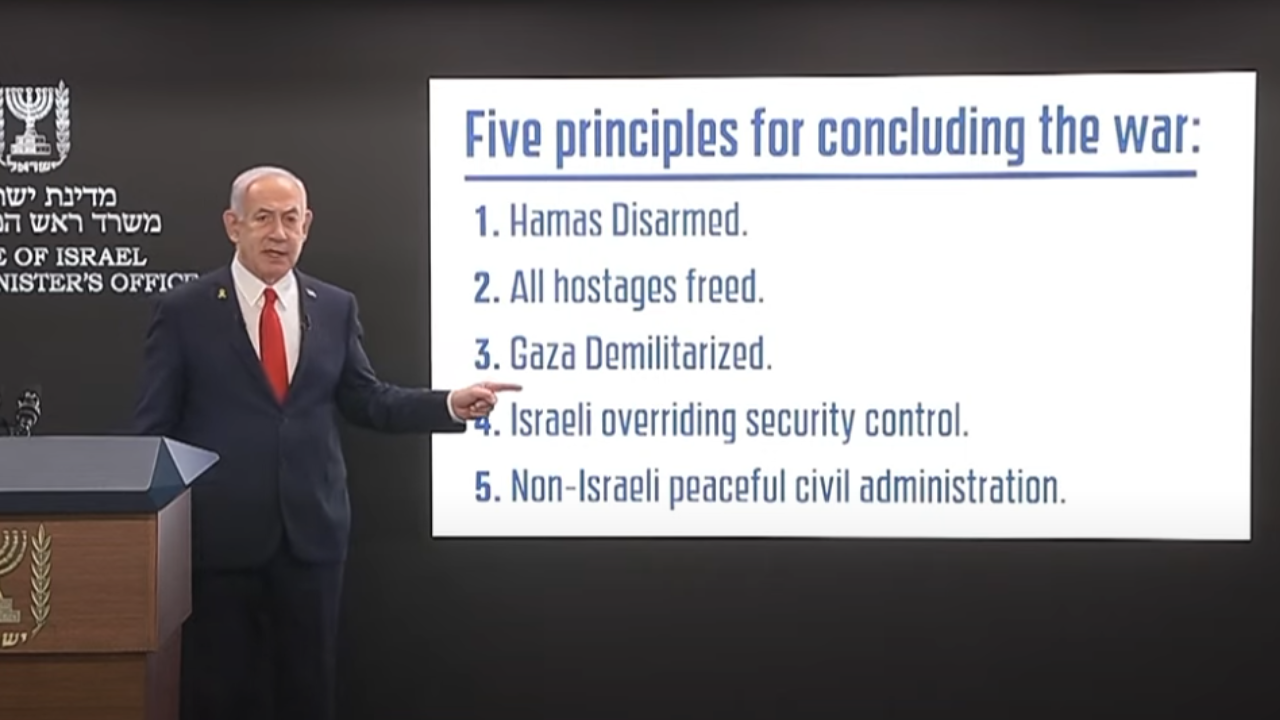 ‘Gazans begging us … ‘: Netanyahu outlines 5 ‘principles’ to end war; blasts ‘campaign of lies’