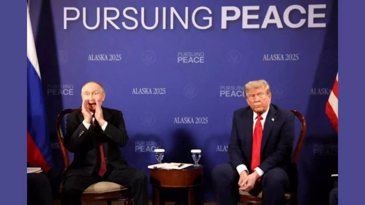 Alaska summit: Bombarded by questions, flummoxed Putin ‘shouts’ back; Trump looks on