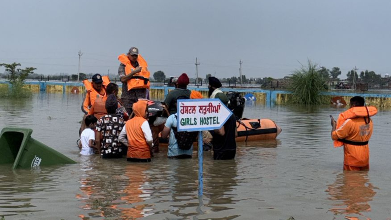 Flood fury grips Punjab: 400 students trapped in school; rescue ops on