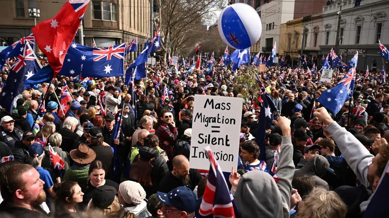 Protests in Australia: Thousands march in Sydney protesting immigrants