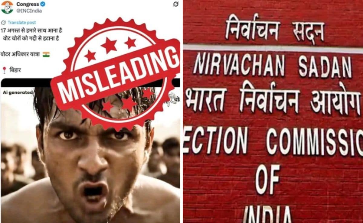 “Attempt To Mislead”: Poll Body Fact-Checks Congress’s ‘Vote Theft’ Video