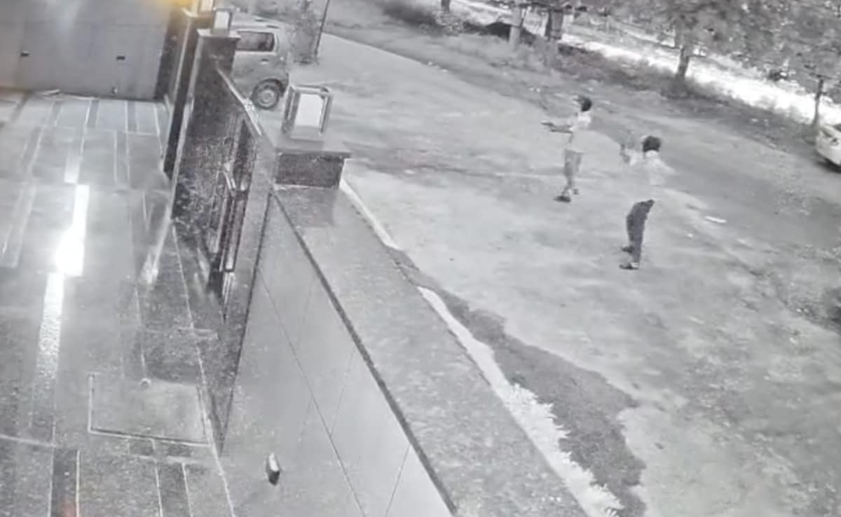 CCTV Shows 2 Men Raining Bullets On Elvish Yadav’s Gurugram House