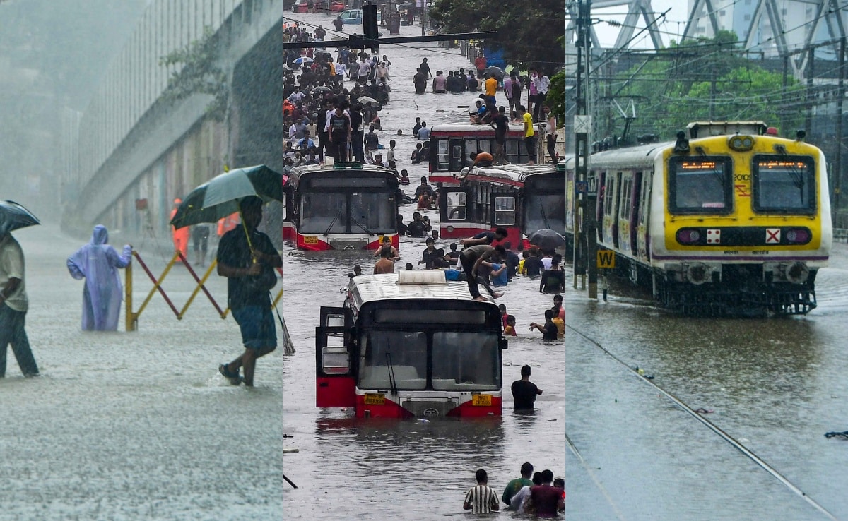 Mumbai Continues To Face Rainfall, Local Train Services Back On Track