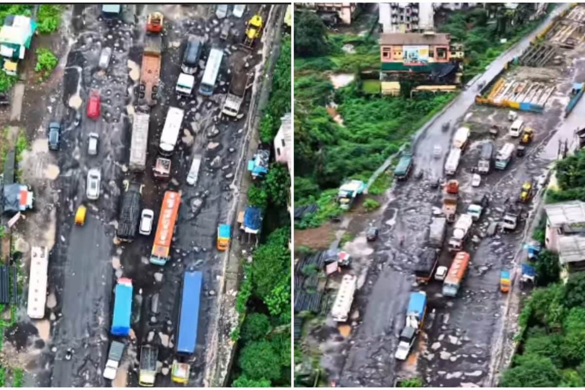 ‘Road Or Moon Crater?’ Viral Drone Video Of Pothole-Ridden Mumbai-Goa Highway Sparks Outrage