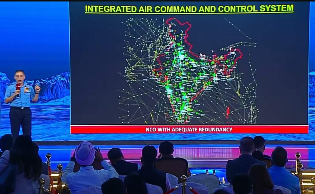 NDTV Defence Summit 2025: Air Force Shows A Glimpse Of India’s Integrated Air Command Map