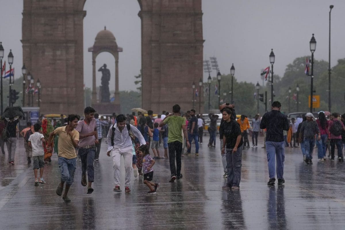 Heavy Rain Lashes Parts Of Delhi, Streets Waterlogged; IMD Forecasts More Showers Today