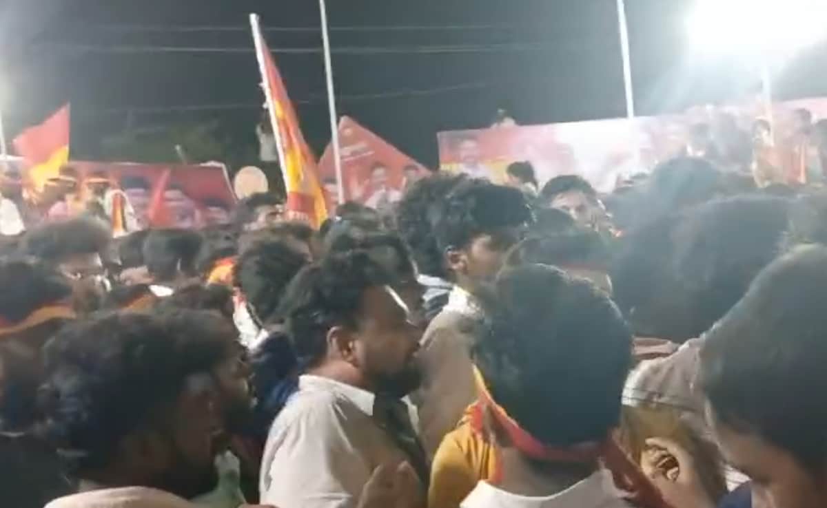 On Camera, Moment Stampede Broke Out At Actor-Politician Vijay’s Rally