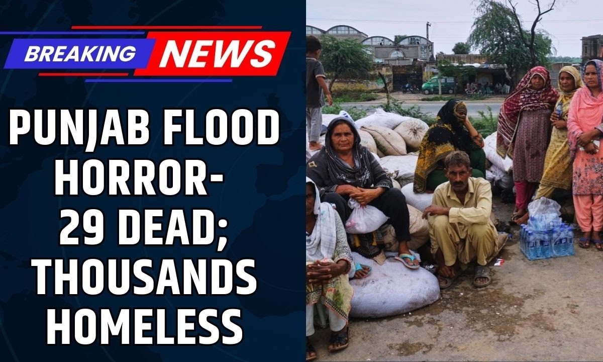 Punjab Floods 2025 LIVE: 29 Dead, Thousands Homeless as Rains Wreak Havoc | Punjab Flood Latest News