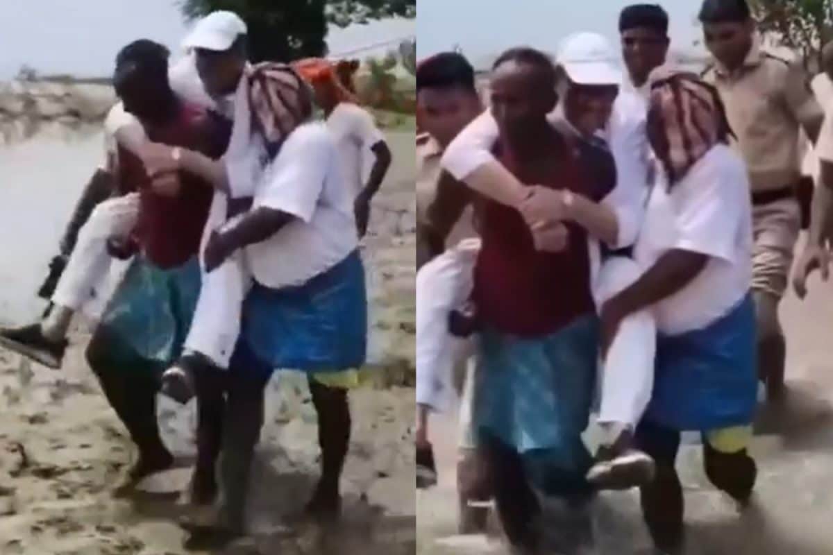 ‘VVIP Protocol In Floods’: BJP Attacks Congress MP After Piggyback Video Goes Viral