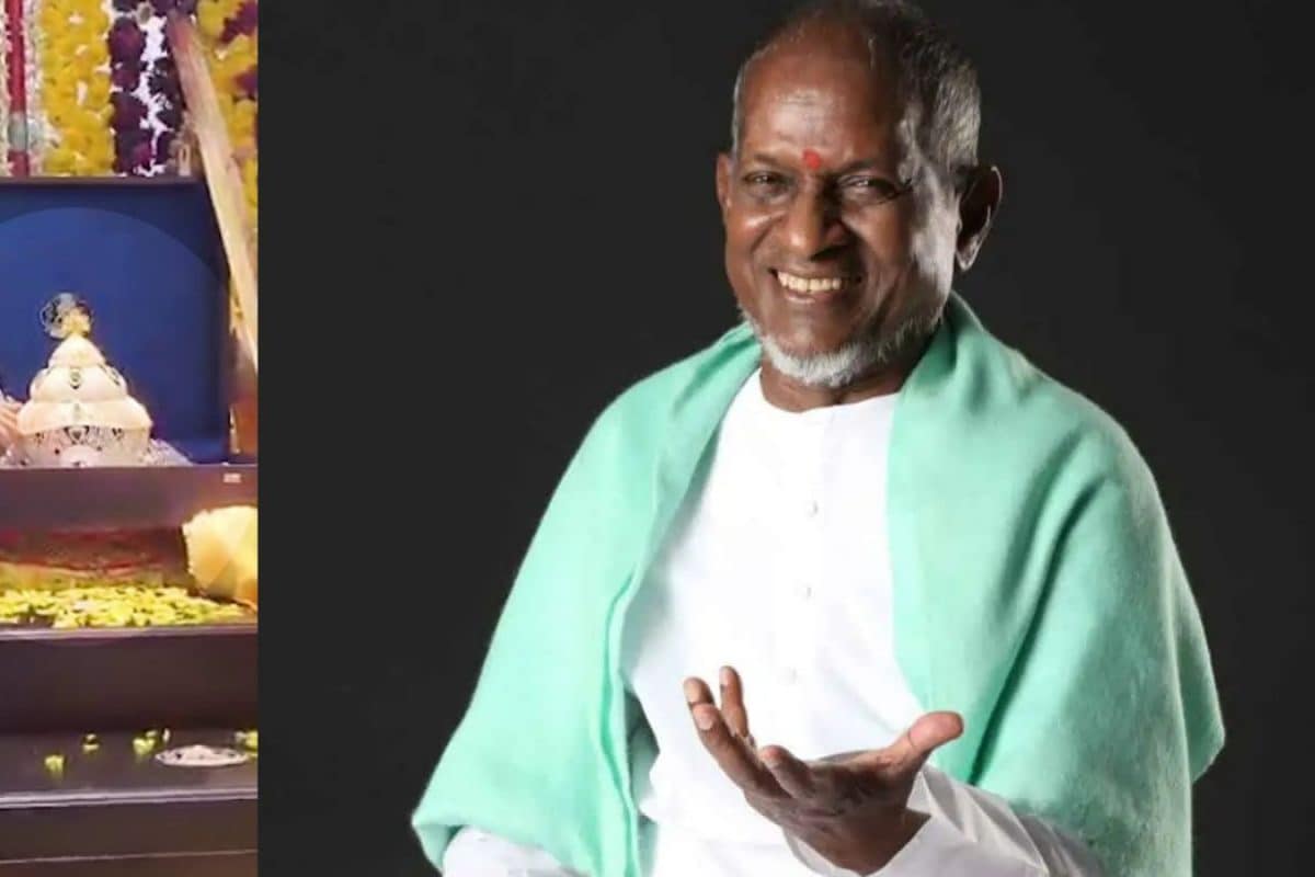 Ilaiyaraaja Gifts Rs 4 Crore Diamond Crown To Goddess Mookambika Of Karnataka