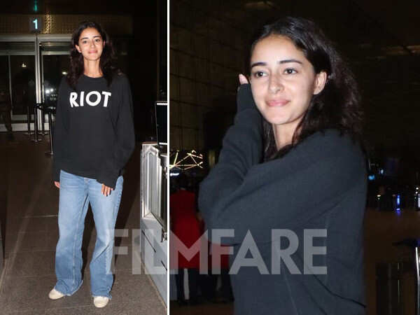 Photos: Ananya Panday Sports a Casual Look As She Gets Clicked at The Airport