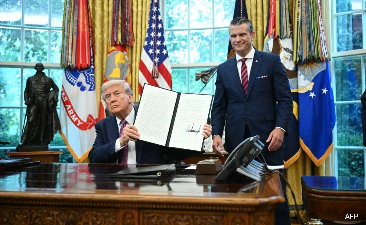 Trump Signs Order Renaming Pentagon As ‘Department Of War’