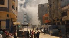 ‘We escaped certain death’: Israel intensifies Gaza City bombardment, forcing families to flee