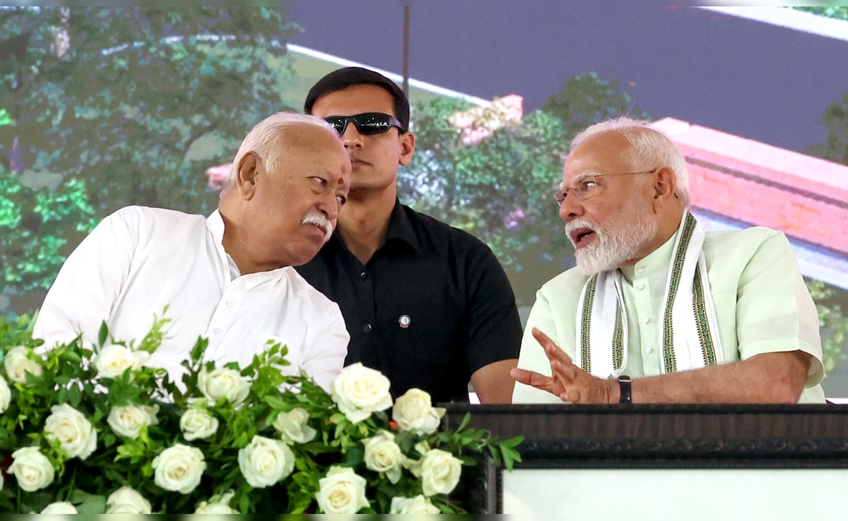 PM Modi Says Mohan Bhagwat Led “Most Transformative” Phase In 100 Years Of RSS