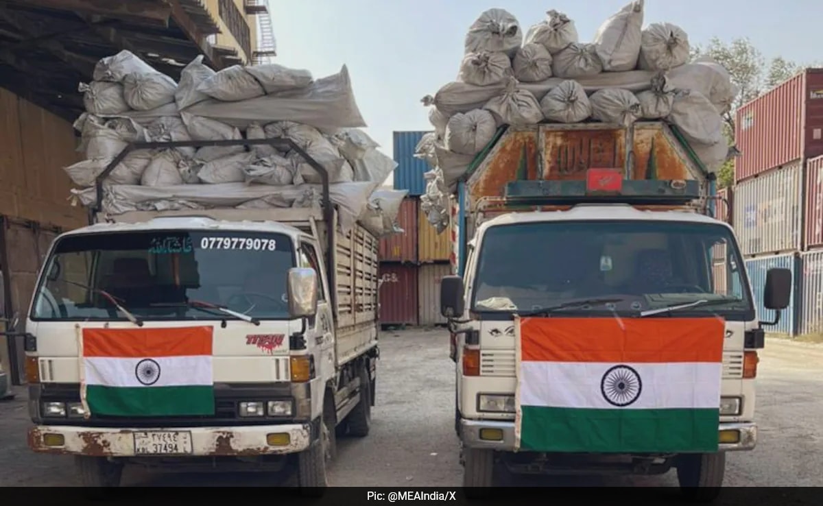 India Sends Humanitarian Aid To Afghanistan After Massive Earthquake