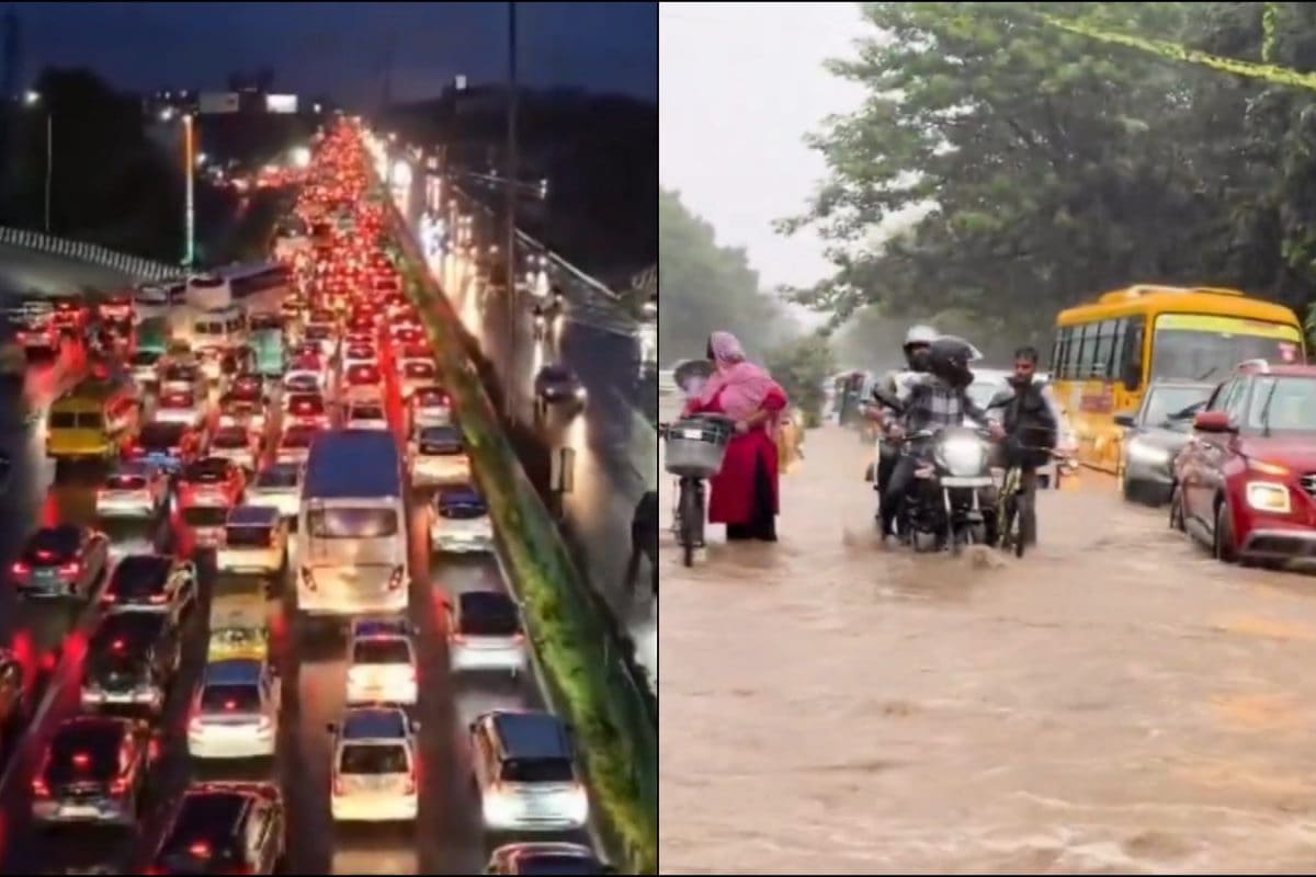 Gurugram Rain: Stuck In Traffic For Hours, Many Choose Hotels Over Going Home
