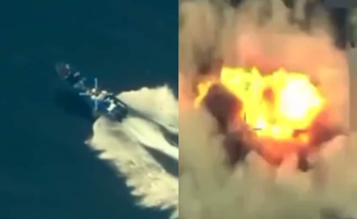 US Carries Out Another Strike On Drug-Smuggling Boat, Trump Shares Video