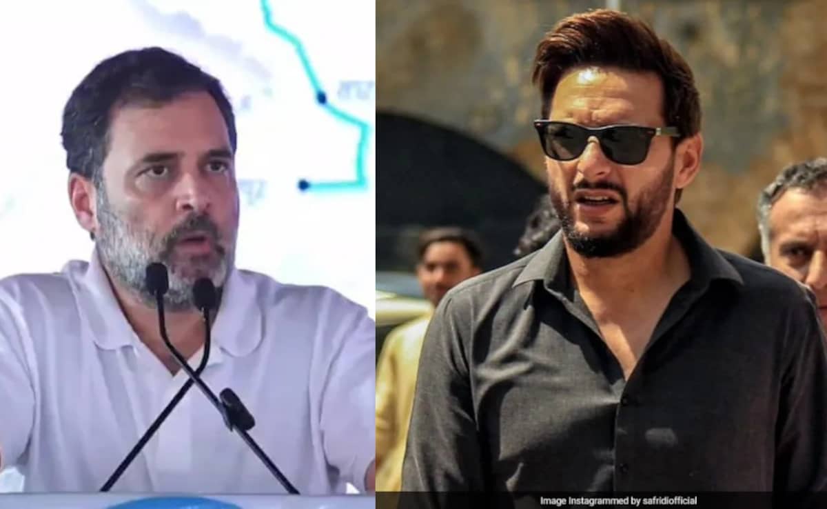 “New Fanboy”: BJP’s Taunt After Shahid Afridi Praises Rahul Gandhi