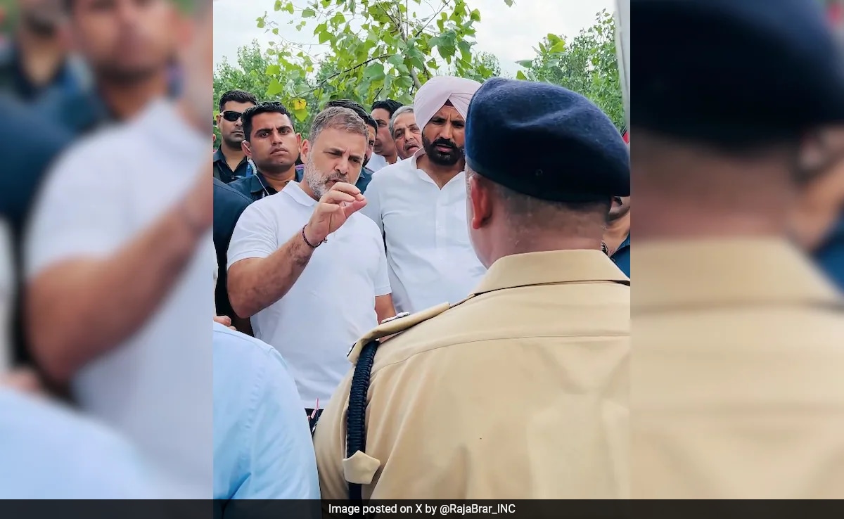 “Is It Not India?” Rahul Gandhi To Cop When Stopped From Visiting Punjab Village