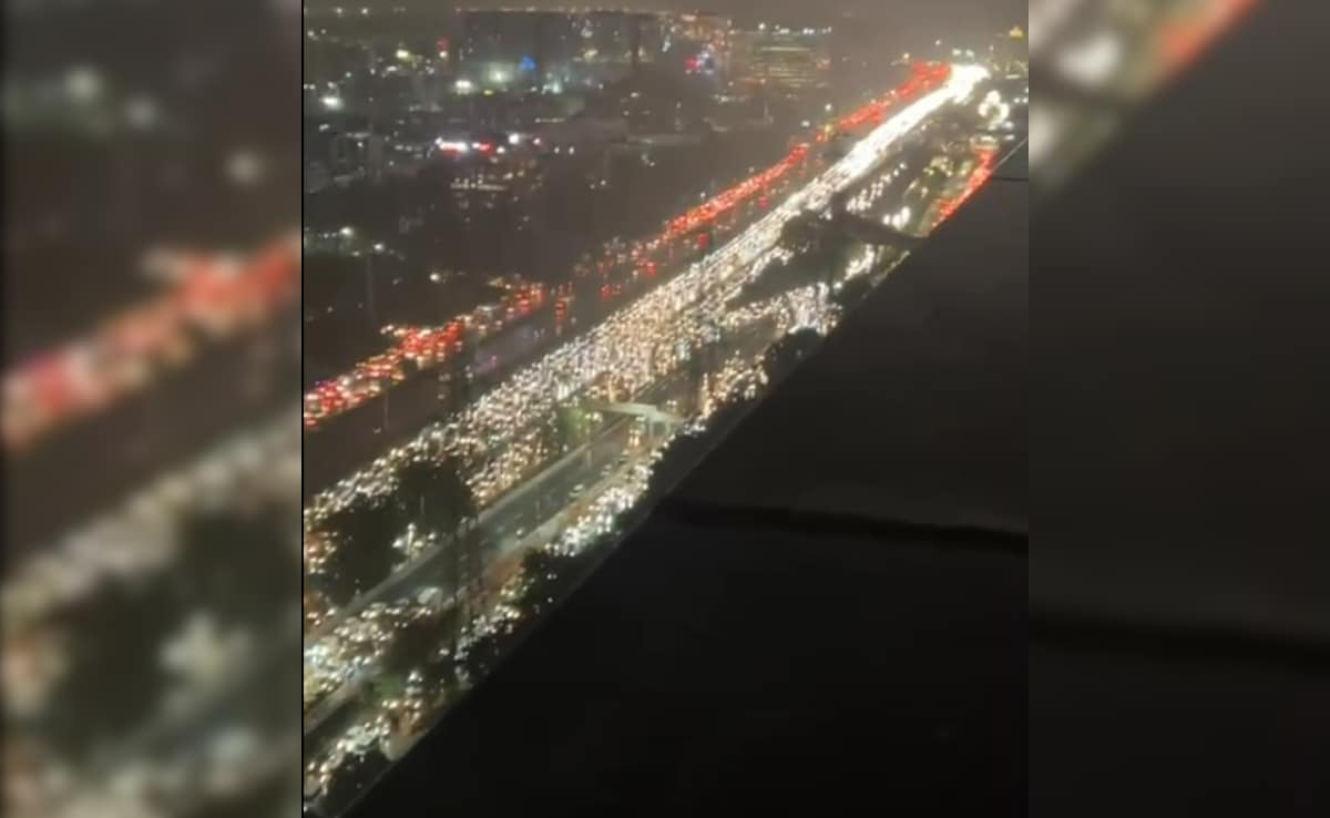 Video: 7-km Traffic Jam On Gurugram Highway, Vehicles Stuck For Over 3 Hours