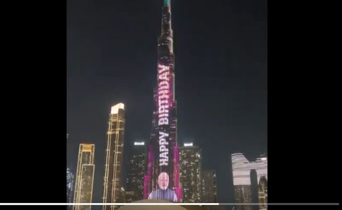 Watch: Dubai’s Burj Khalifa Lights Up To Celebrate PM Modi’s 75th Birthday