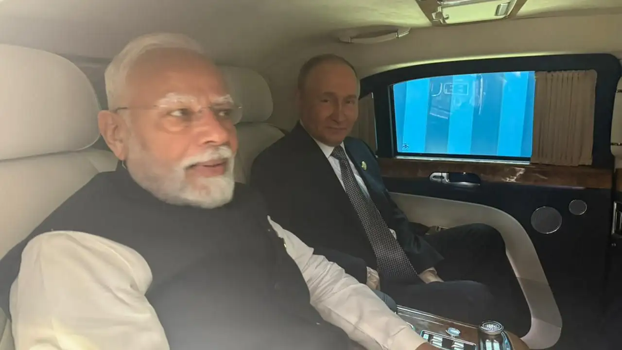 ‘Insightful conversations’: PM Modi, Putin travel in same car to the venue; bilateral talks next