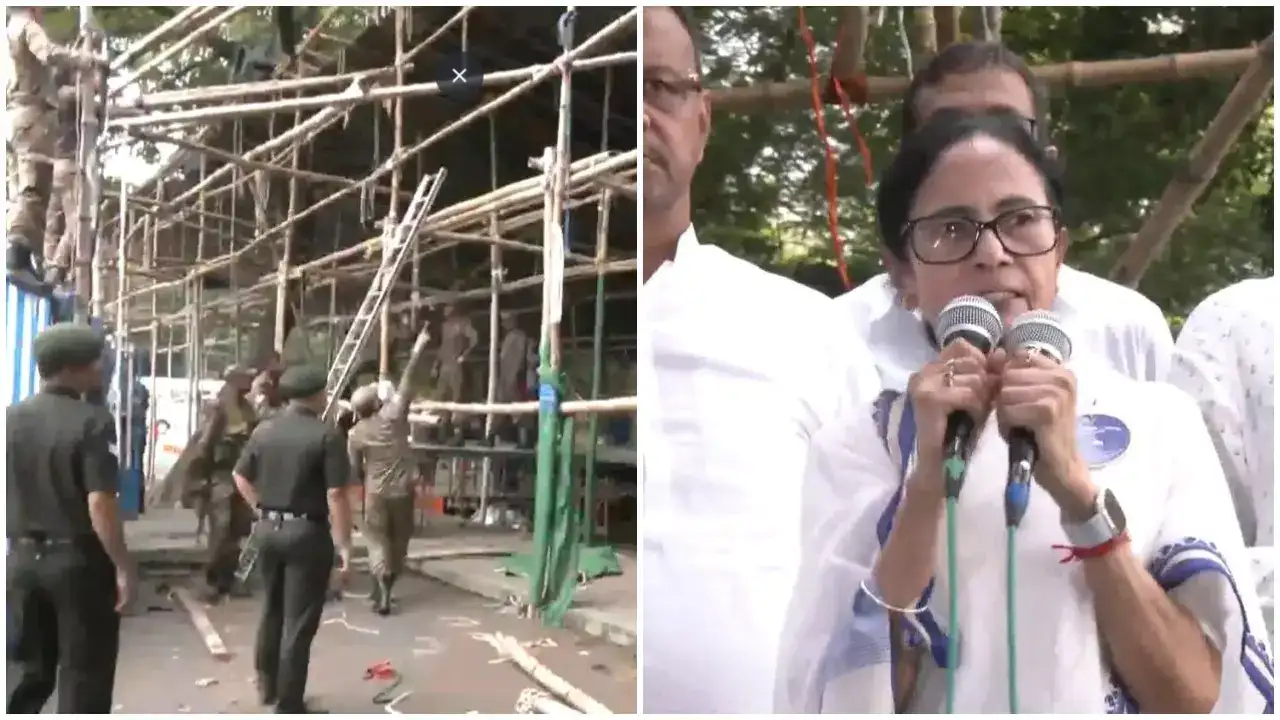 Army removes TMC stage: Mamata sees red; BJP says Bengal CM ‘frustrated’