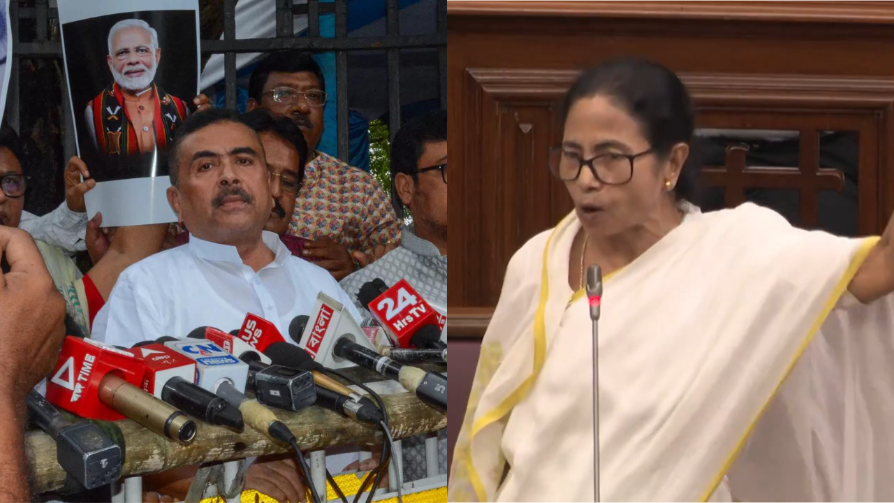 WB assembly chaos: Mamata launches tirade; BJP MLAs dragged out, suspended