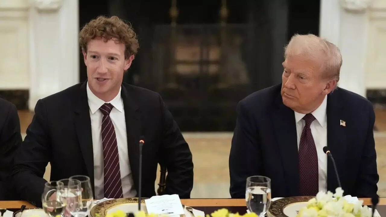 ‘I wasn’t sure … ‘: Zuckerberg’s hot mic moment with Trump goes viral – watch
