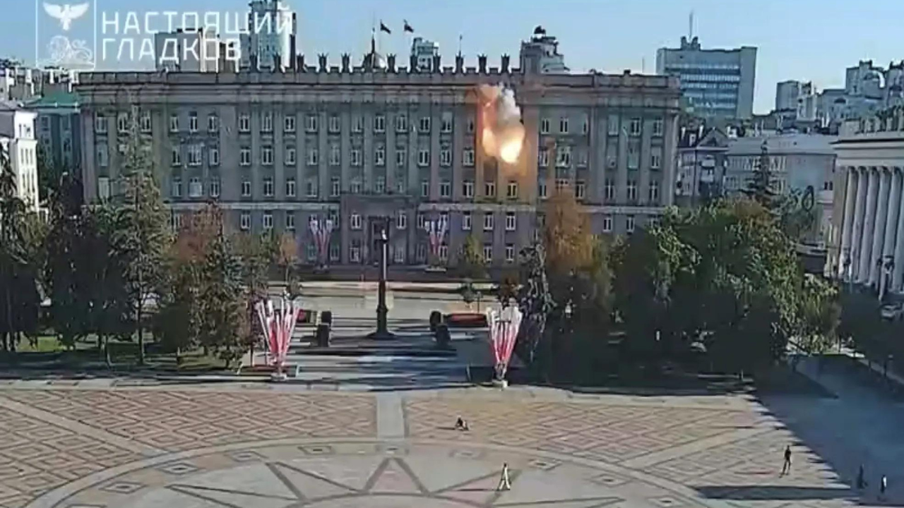 Russia hits Kyiv with drones and missiles: Smoke rises from Ukraine cabinet of ministers building; 2 dead