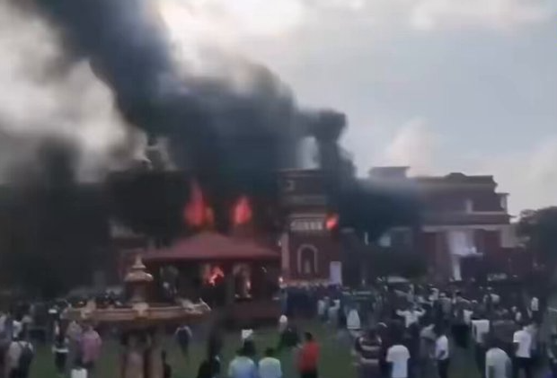 Nepal unrest: Ex-PM’s wife dies after protesters torch house; prez urges calm
