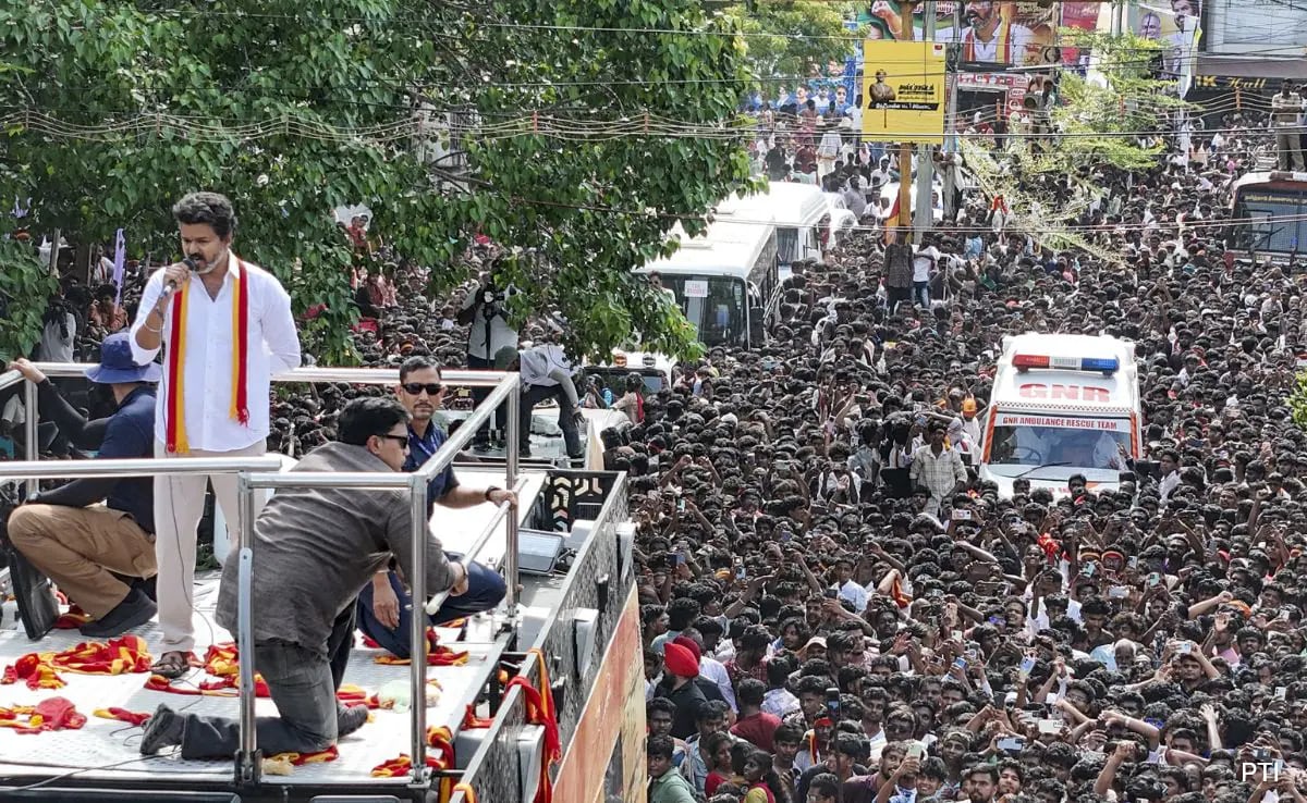 Kickstarting Statewide Tour from Trichy, Vijay Attacks DMK, Promises Change