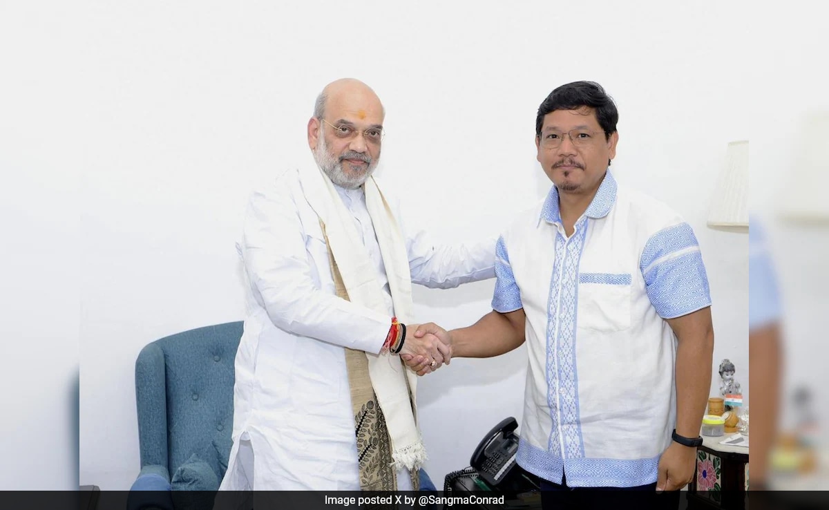 Meghalaya Chief Minister Meets Amit Shah, Presses For Inner Line Permit